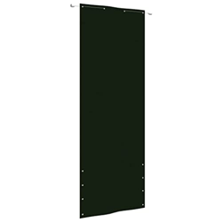 Pantalla de balcón verde oscuro 80x240 cm tela Oxford con tamaño: 80 x 240 cm (ancho x alto) características