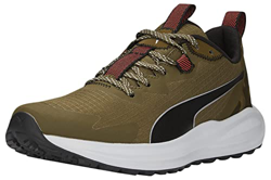 PUMA Twitch Runner Trail Winter, Zapatillas para correr, Unisex adulto, Deep Olive-Platinum Gray-PUMA Black, 42.5 EU en oferta