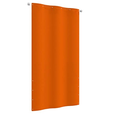 Pantalla de balcón naranja 120x240 cm tela Oxford con tamaño: 120 x 240 cm (ancho x alto)