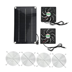 Ventilador Solar, Ventilador de Panel Solar Ahorro de Energía Portátil Respetuoso con el Medio Ambiente DC 12V Amplia Aplicación para Invernadero características