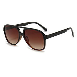 Long Keeper Gafas de Sol Polarizadas Para Mujeres y Hombres Doble Puentes Retro Gafas Sol Grandes Cuadradas 70s Estilo Vintage Piloto en oferta