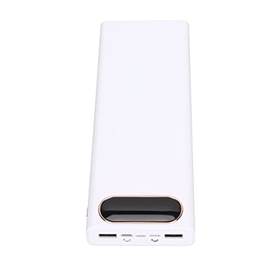 Banco de Batería 18650, Salida USB Dual, Carcasa de Banco de Energía DIY, Aplicación Amplia de 3 Entradas con Pantalla LCD para Teléfonos Móviles