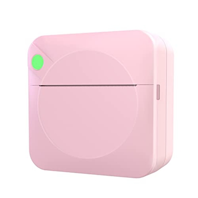 ERYUE Mini Impresora térmica portátil de Forma inalámbrica BT 200 PPP Etiqueta fotográfica Memo Impresión de Pregunta Incorrecta con 1 Rollo de Papel,
