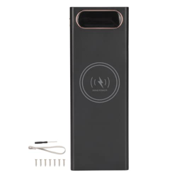 DAWH 18650 Battery Power Bank, 15W Wireless Charging L20 Compact Portable 18650 Battery Box Amplia Aplicación para Todos los Modelos de Teléfonos Móvi en oferta