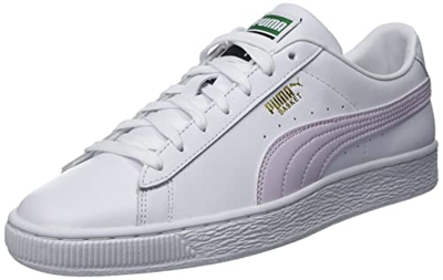 PUMA Basket Classic XXI, Zapatillas, Hombre, Puma White-Lavender Fog, 39 EU