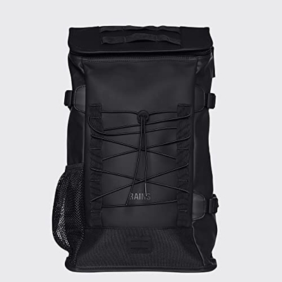 Rains Mountaineer Bag Mochila, Adultos Unisex, 01 Black (Negro), Talla Única