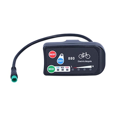 Uadme Bicicleta eléctrica Display - Bicicleta eléctrica para KT‑LED880 Display E‑Bike 36V 48V Display Meter E‑Bike Accesorios