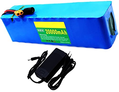 stdpcxz 20AH E-Bike Batería De Iones De Litio 48V Paquete De Batería De Bicicleta Eléctrica con Cargador 2A, Adecuado para Motor De 250W / 500W / 750W