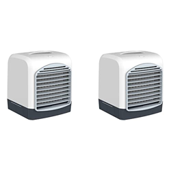 Qtrednrry 2X mini acondicionador de escritorio portátil USB pequeño ventilador humidificador de refrigeración aromaterapia enfriador con tanque de agu características