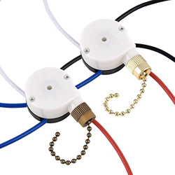 Aflytep Kit de Interruptor de Ventilador de Techo ZE-208S E89885 Cadena de TraccióN de 3 Velocidades y 4 Cables, Piezas de Ventilador de Techo, Interr precio