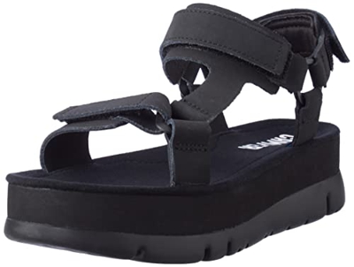 Camper Oruga Up-K201037, Sandalia Mujer, Negro (006), 37 EU