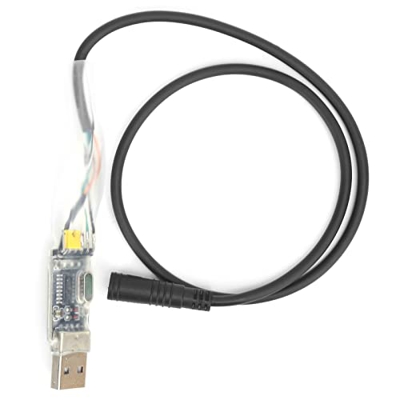 Agatige Cable de programación USB para BBS01 BBS02 BBS03 BBSHD, Motor de Bicicleta eléctrica, Kit de Motor de accionamiento Medio, Cable de programaci