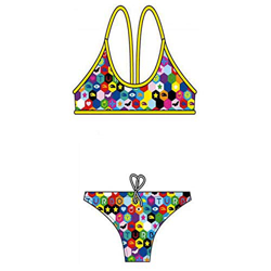 TurboTronic Hexa Bragas de Bikini, Multicolor, S para Mujer en oferta