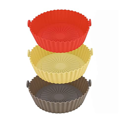 Revestimientos de freidora de aire reutilizables, cesta de freidora de aire de silicona, olla de freidora de aire Revestimiento de horno de freidora d precio