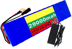 stdpcxz Batería De Bicicleta Eléctrica 48V Batería De Iones De Litio De 29AH para 200W 250W 350W 450W 500W 750W Motor De Scooter De Bicicleta, con Car precio