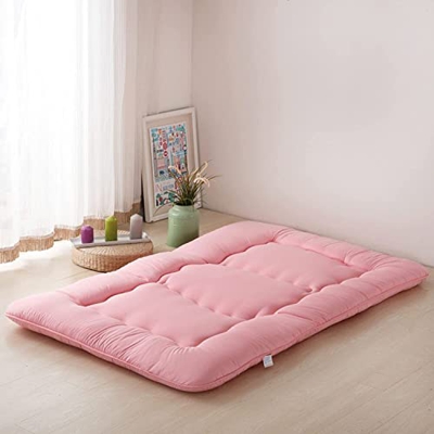 EBFIT Colchón De Suelo Japonés con Fondo Antideslizante, Colchón para Dormir Tatami Mat Thin, Suave Tatami Acolchado para Dormir Camping, Transpirable