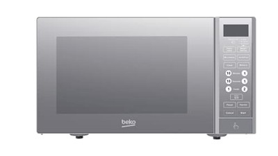 Beko Horno Microondas MGF23330S, 23 L, digital, función grill, plateado
