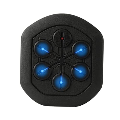 Blanco de pared de boxeo electrónico de música, máquina de boxeo, probador de fuerza de equipo de boxeo con conexión de teléfono Bluetooth, equipo de 