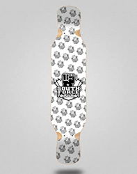South Force Skateboard Longboard Deck 46 x 10 NF White en oferta