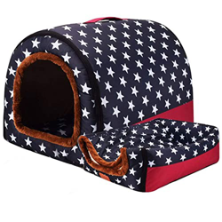 LTJXL Tienda para Mascotas Nido para Grandes Perro Cueva Cama Casa Interior Perrera para Perros Deluxe Camas para Perro Plegable Casetas Lavable,C,XXX en oferta