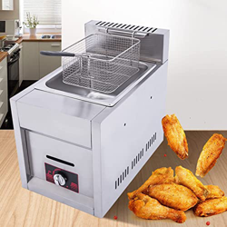 Freidora Comercial De 10L para Encimera De Cocina, Freidora con Cesta Y Tapa, Patatas Fritas, Pescado, Pavo, Restaurante, Hogar, Cocina (Size : 1) características