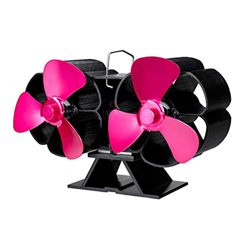 Twin Motor Heat Powered Stove Fan, 6 Blade Heat Powered Fireplace Fan for Small Space on Log/Wood Burner/Stove/Fireplace New Specially Designed Fan precio