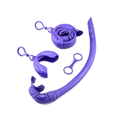 BEALIFE Tubo de esnórquel plegable Manguera de respiración de buceo Accesorios para equipos al aire libre , Violeta precio