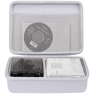 co2CREA Duro Viajar Caja Estuche Funda para Canon Selphy CP1300 / CP1500 / CP1200 Impresora fotográfica inalámbrica（Funda Solo）