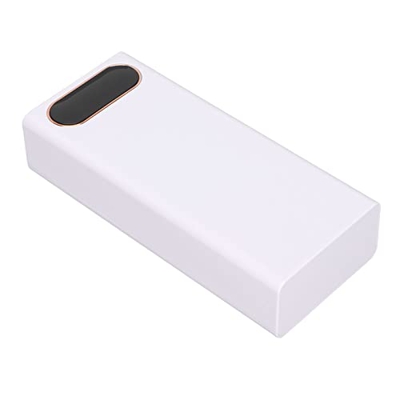 DAWH 16x18650 DIY Power Bank, 22.5W Carga Rápida 18650 Power Bank Box Gran Capacidad Inteligente 2 Salida USB para la Mayoría de los Teléfonos Móviles