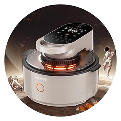 Freidora De Aire Horno Visible En Casa Freidora Todo En Uno Freidora Totalmente Automática (Color : Grey, S : 5.5L)
