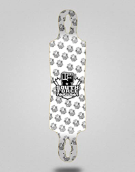 South Force Skate Skateboard Longboard Deck 40x9 Drop NF White en oferta