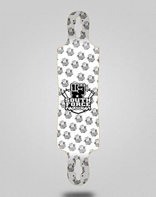 South Force Skate Skateboard Longboard Deck 40x9 Drop NF White