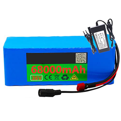 Batería De Bicicleta Eléctrica 36V 68Ah 10S4P Batería De Iones De Litio E-Bike Bicicleta Eléctrica con BMS + Cargador+ Enchufe XT60, para Monociclo El precio