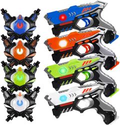 JOYENDER Pistola Laser Niños con Chaleco Laser Tag Niños Juegos Láser de Juguete Pistolas Laser para Adultos Niños con Chaleco Laser Infrarrojo Regalo en oferta