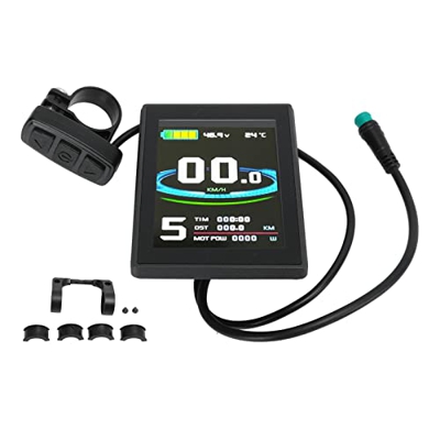 BOROCO 24 V, 36 V, 48 V, pantalla a color, medidor, LCD8su, pantalla a color, bicicleta eléctrica, pantalla de modificación, kit con interfaz USB, con