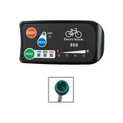EbikePanel Pantalla LCD 36 V 48 V Bicicleta Eléctrica Accesorio KT-LED880 W7U0 Negro precio