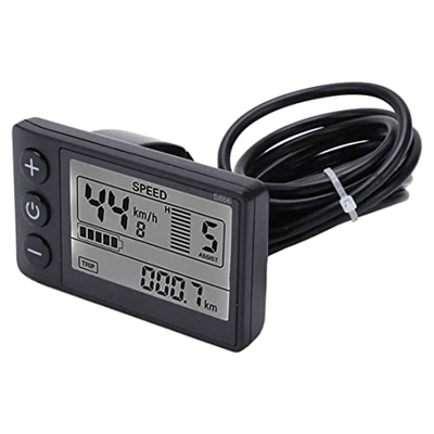 YUANDAN S866 bicicleta eléctrica LCD panel E-Bike 24V36V48V pantalla LCD 22.2mm IP65 SM enchufe bicicleta eléctrica LCD parte