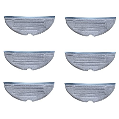ManTT Para Aspirador Robot T7S T7 Plus S7 Mop Trapos Piezas Mop Cloth Accesorios, 6PCS