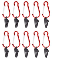Clip de plástico para Tienda de campaña, 10 Uds, mosquetón para Tienda de campaña, Gancho Colgante para Exteriores, Senderismo, Camping, toldo, Abraza en oferta