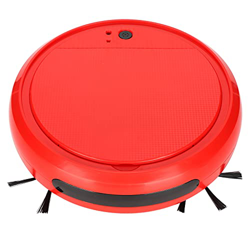Kuuleyn Robot Aspirador, Limpiador de Pisos, ABS Robot de Barrido Aspirador Inteligente 4 en 1 Carga USB para Oficina en el hogar Rojo características