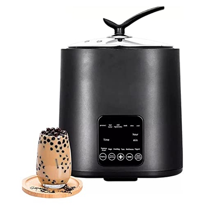 Cocedor De Perlas De Tapioca Totalmente Automático, Fabricante Comercial De Perlas De Té con Leche De 1300 W, Control De Temperatura Inteligente, Tiem