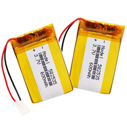 ZHOUHONG 2pcs 3.7V 600Mah 582535 Li-Ion Batería de polímero para Dvr GPS mp3 mp4 DVD Power Bank Speaker precio
