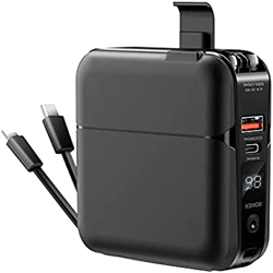 Cargador Portátil De 15000Mah, Banco De Energía Ultradelgado, Paquete De Batería Externa Con Enchufe De Pared De CA Incorporado, Se Puede Usar Como So precio