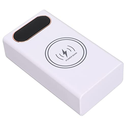 AUHX Carcasa de Caja de Carga USB Dual, Ligera, Precisa, 12 18650, Funda para Banco de Energía, Plug and Play, Gran Capacidad para Teléfonos Móviles(B características