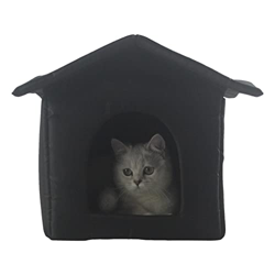 PW TOOLS Casa para Mascotas Al Aire Libre, Casa Impermeable para Gatos, Casa para Perros, Tienda De Campaña Plegable para Gatos, Refugio Cálido De Inv precio