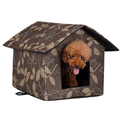 Casas para gatos para mascotas al aire libre, casas para perros pequeños, casa para gatos al aire libre, impermeable y cálida, tela Oxford resistente  en oferta