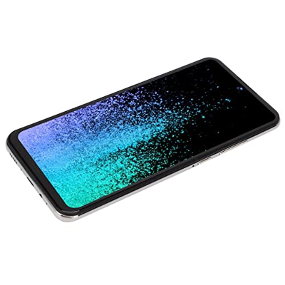 Teléfono Móvil Desbloqueado, Smartphone 6.7 Pulgadas Blanco 1960x1080 para Regalos (Enchufe de la UE)