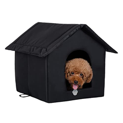Casas para Gatos para Mascotas al Aire Libre, Casas para Perros pequeños, casa para Gatos al Aire Libre, Impermeable y cálida, Tela Oxford Resistente  características
