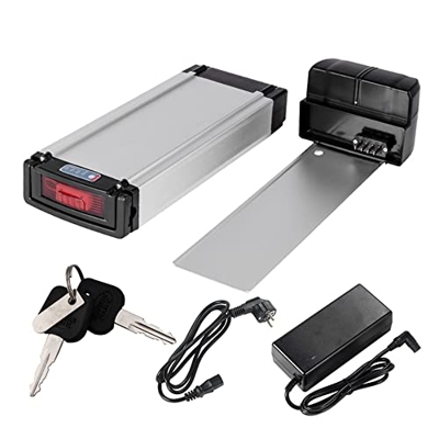 E-Bike - Batería de ion de litio (36 V, 10,4 Ah, con cargador de bicicleta eléctrica, para bicicleta eléctrica, Pedelec E-GO! Wondervelo, Hapex