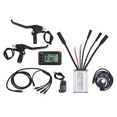 BOROCO 36 V 48 V 15 A Controlador de motor de bicicleta LCD7U Panel Kit de acelerador de dedos para bicicletas de montaña Bicicletas de carretera, tot